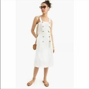 Jcrew size 0 double breasted white trench dress